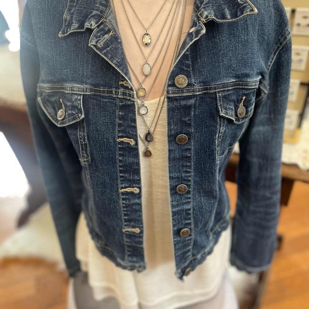 Classic Dark Wash Denim Jacket from Maryk & Co.